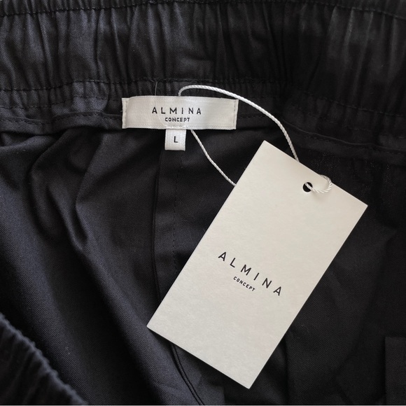 Almina Concept -- Black Boxer Cotton Shorts - Picture 4 of 5